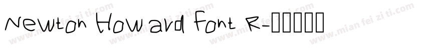 Newton Howard Font R字体转换